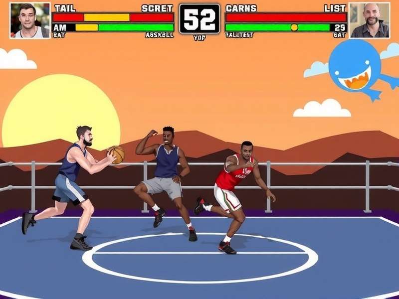 Intense basketball action in Basketball Prodigies Fight Basketball Prodigies Fight Gameplay Screenshot